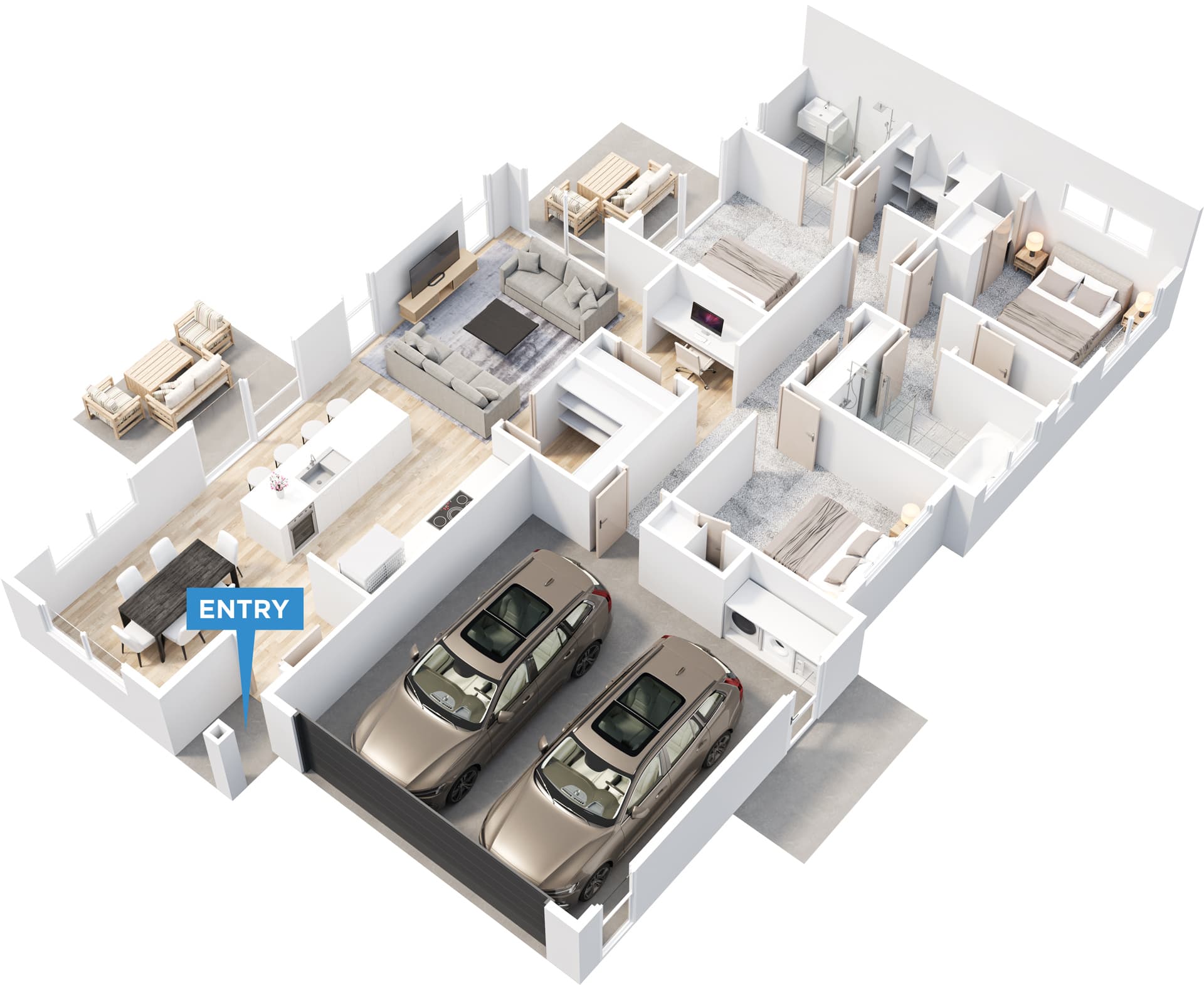 Langford floor plan in 3D