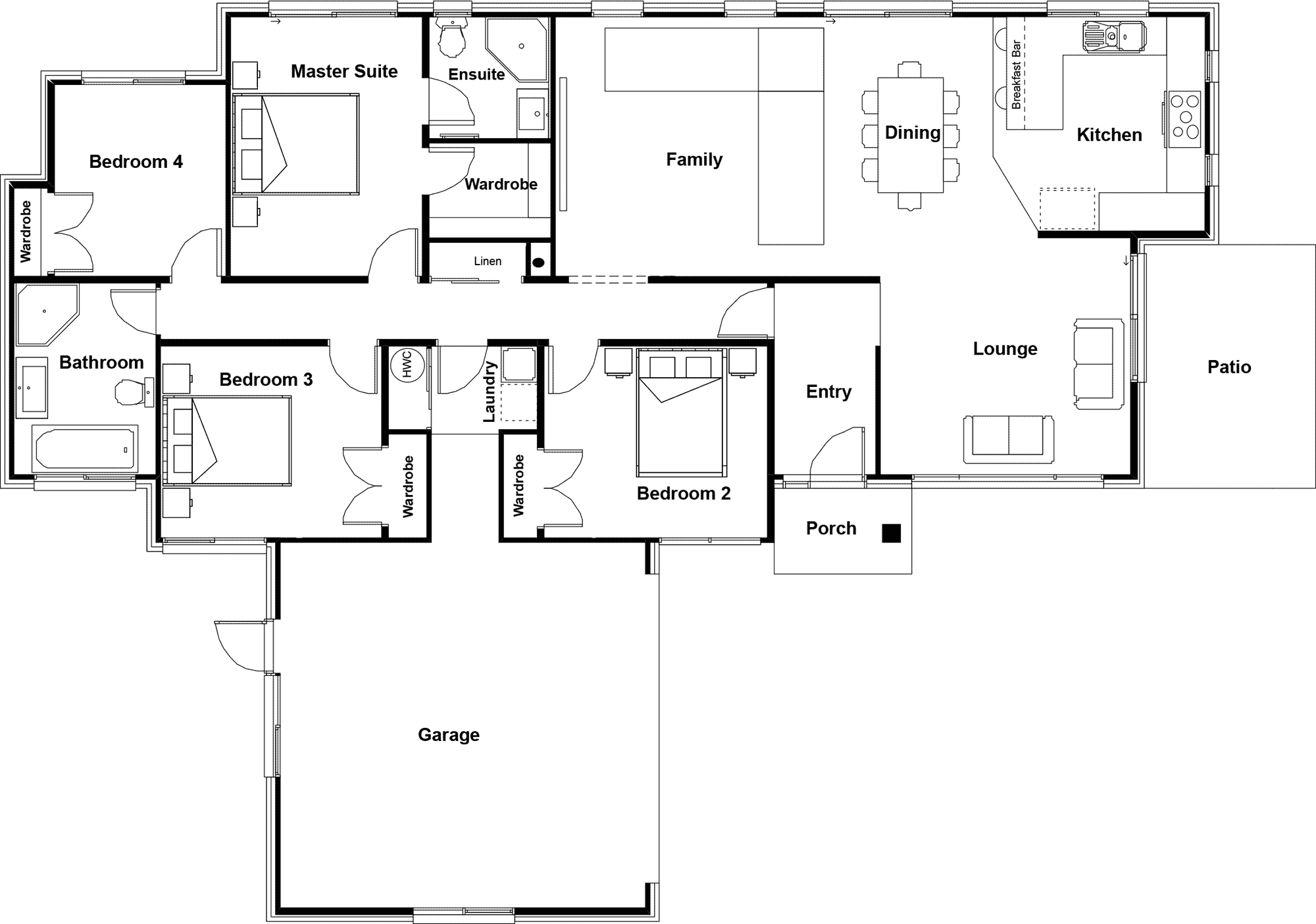 Woodside floor plan