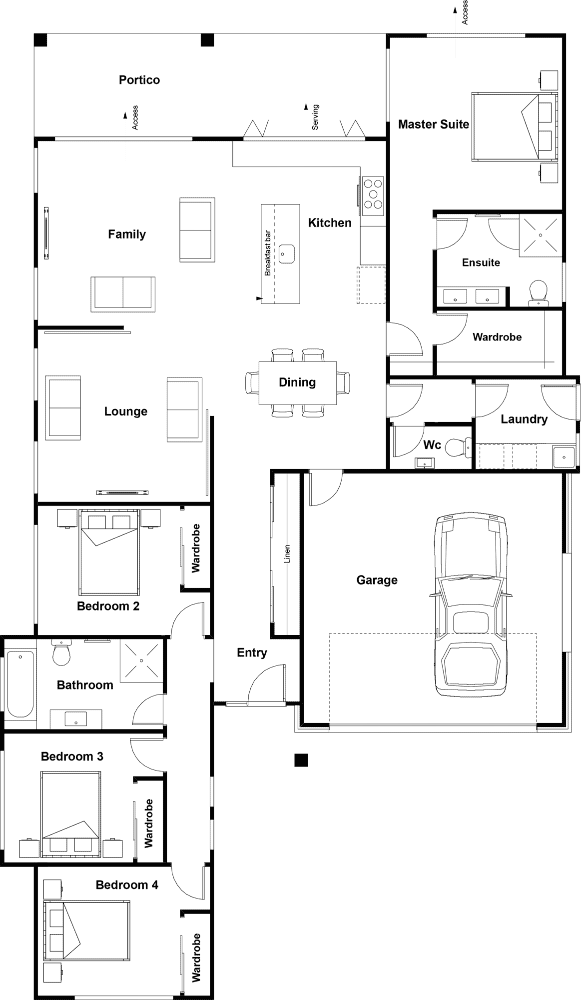 Beachwood floor plan