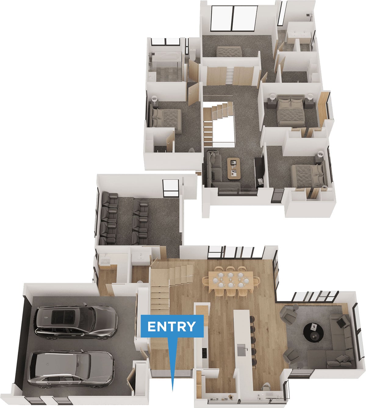 Strata floor plan in 3D