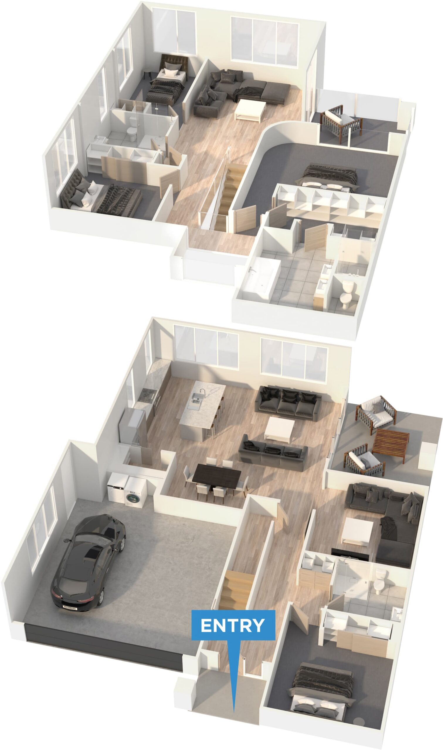 Bounty floor plan in 3D