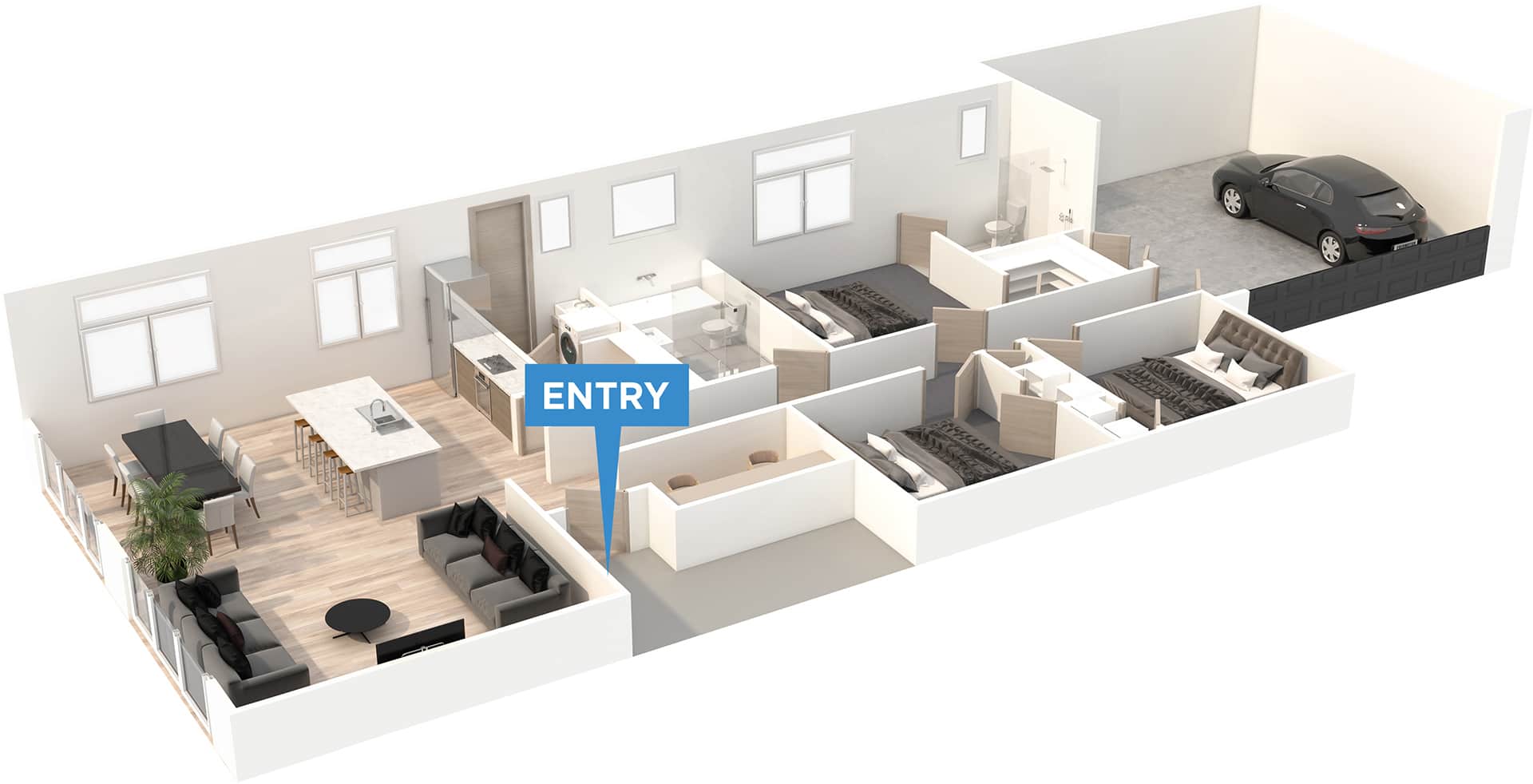 Empire floor plan in 3D