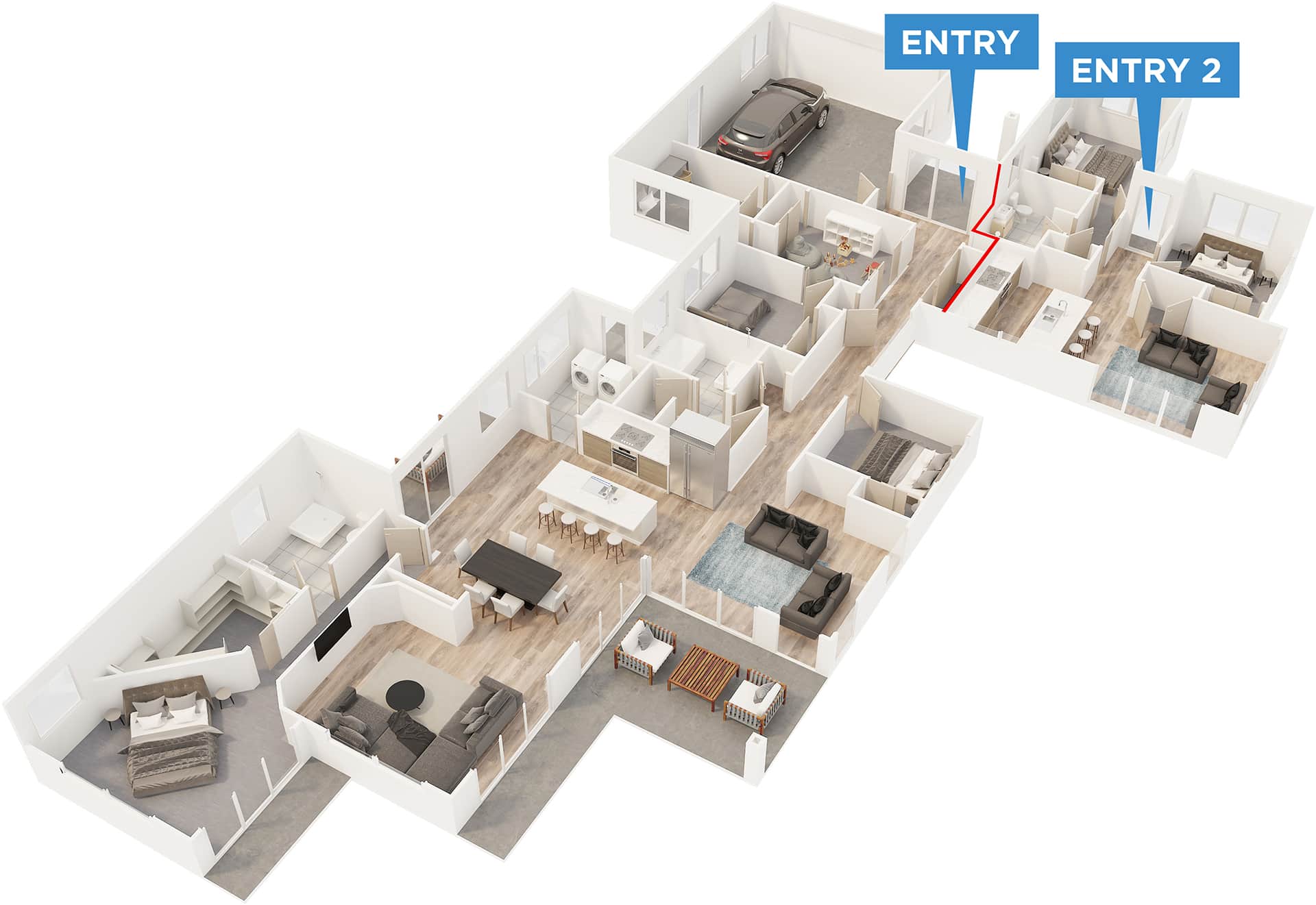 Grenada floor plan in 3D