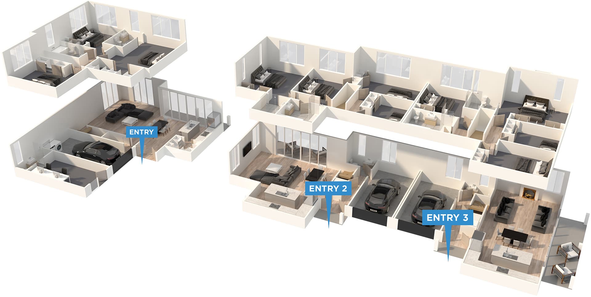 Knightsbridge floor plan in 3D