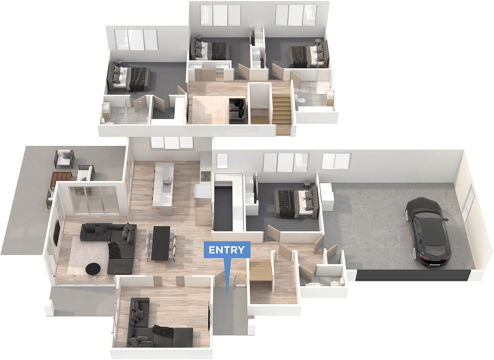Liverpool floor plan in 3D