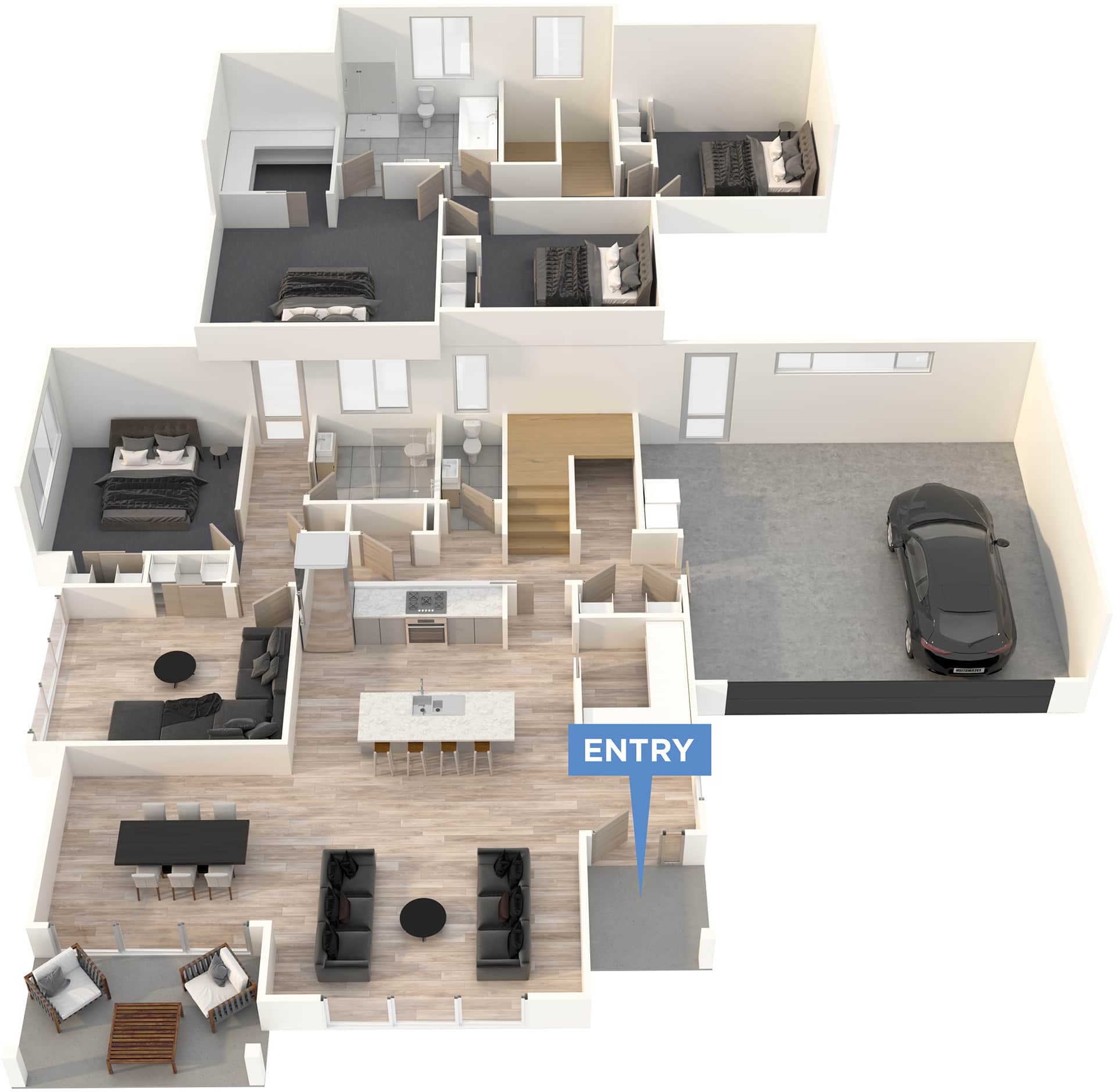 Moana floor plan in 3D