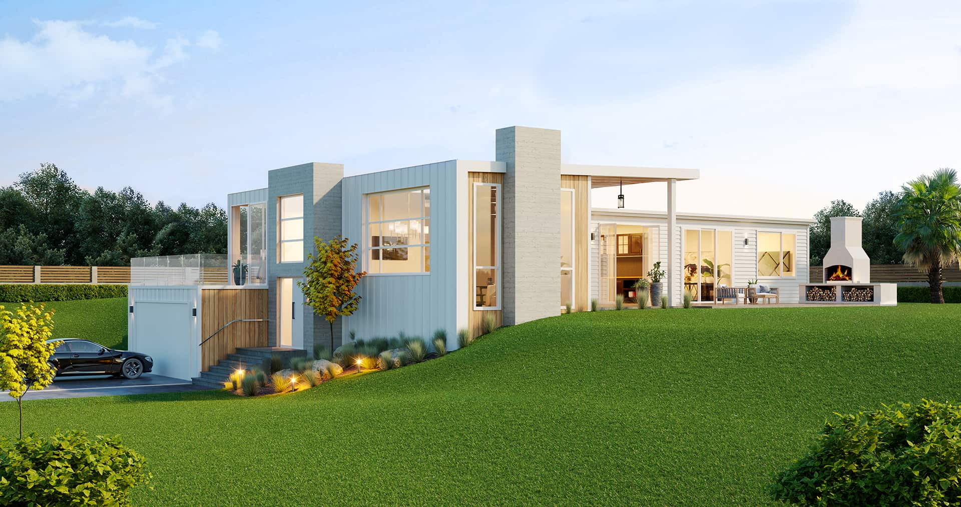 Papamoa floor plan in 3D